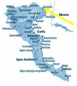 Corfu Greece Map